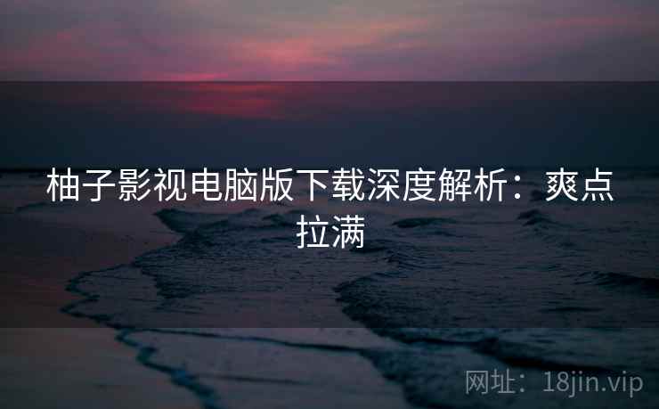 柚子影视电脑版下载深度解析：爽点拉满